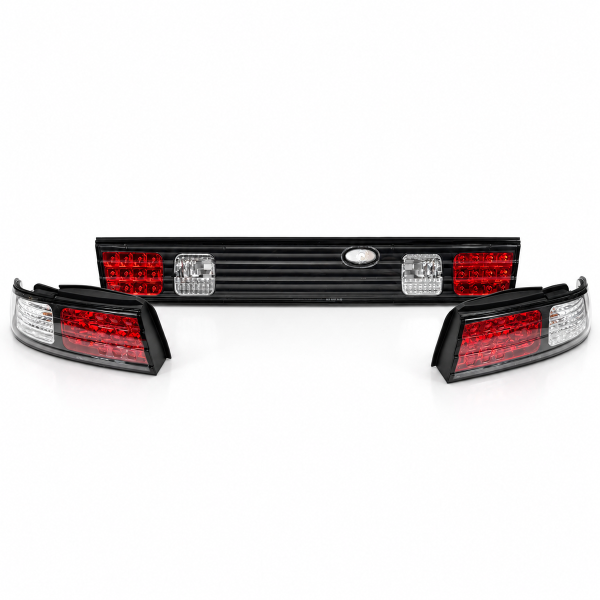 Kanza S14 Tail Lights Black Housing 3pcs LED