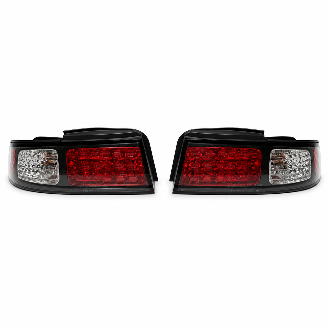 Kanza S14 Tail Lights Black Housing 3pcs LED