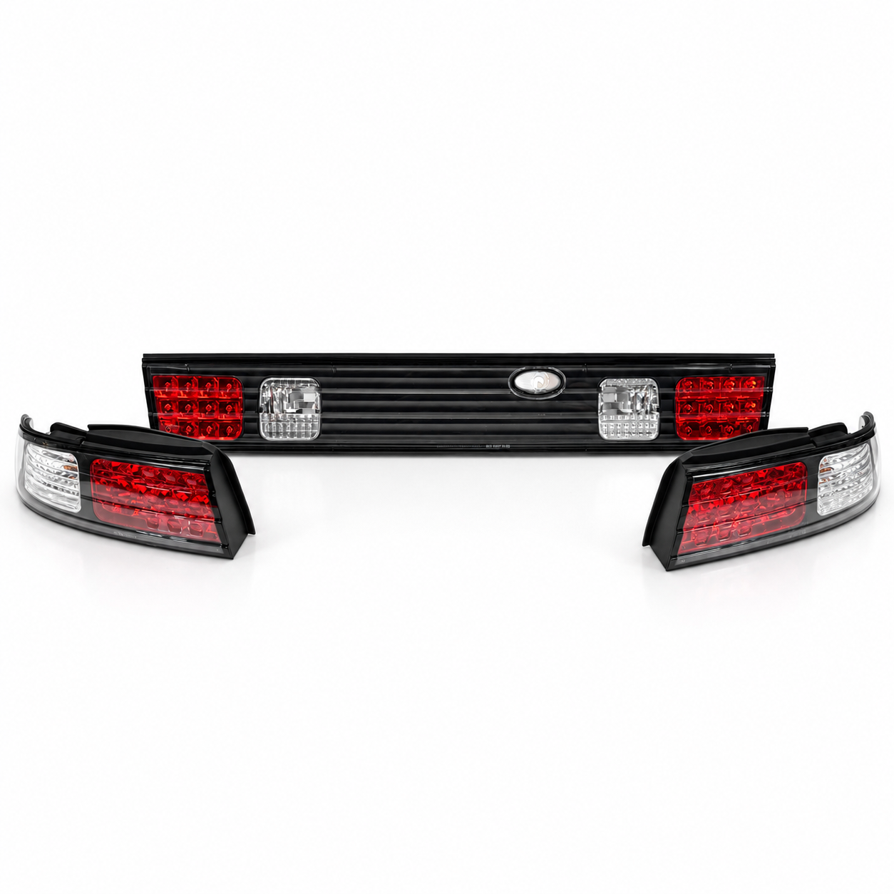 Kanza S14 Tail Lights Black Housing 3pcs LED